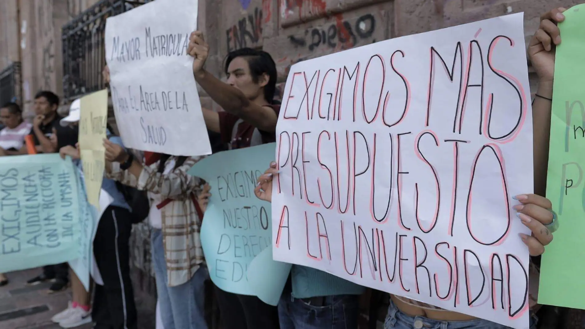 Manifestación rechazados UMNSH